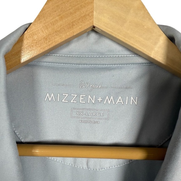 Mizzen + Main Phil Mickelson Men’s Golf Polo in Baby Blue Size XXL - Picture 5 of 9